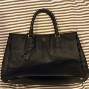 Prada Bordeaux Saffiano Large Tote